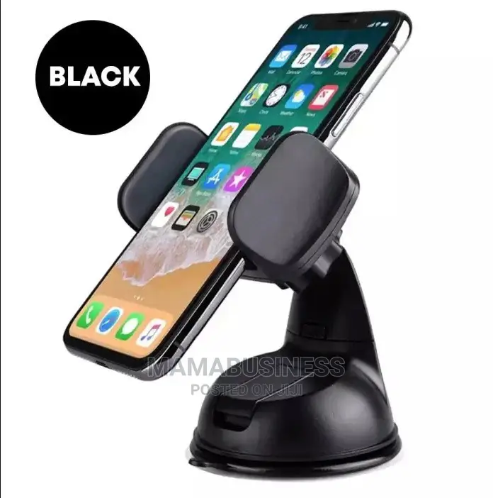 Mobile Phone Silicone Sucker Car Phone Holder - Black