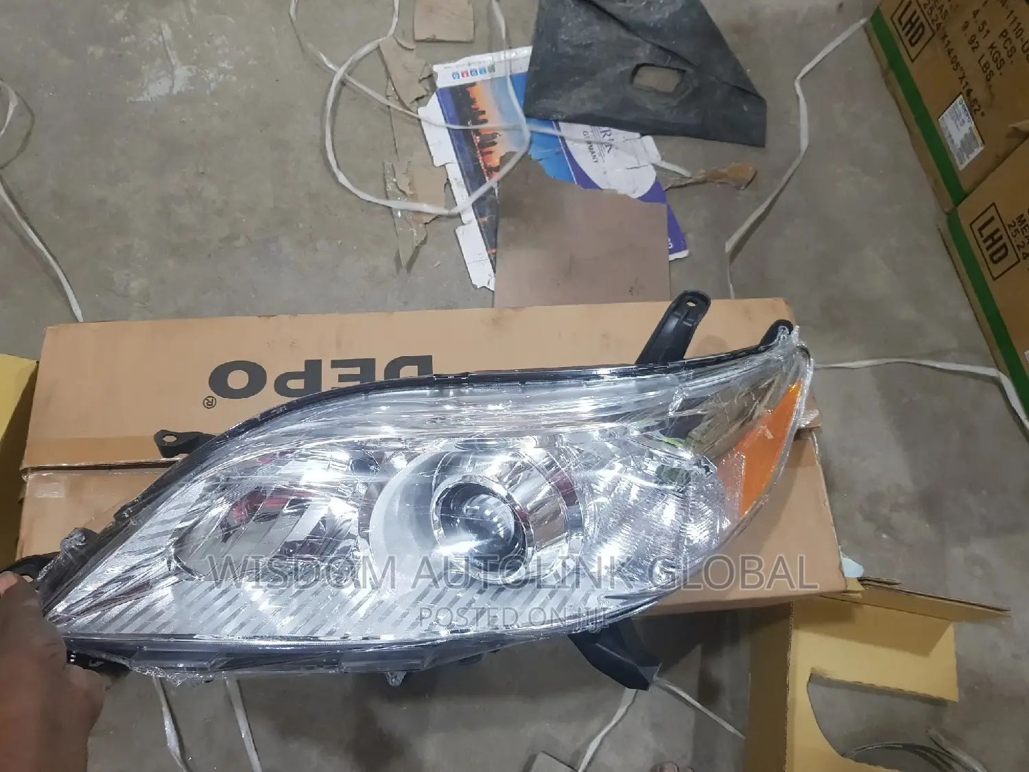 Headlights for Toyota Sienna 2012 to 2015 Depo Taiwan Made