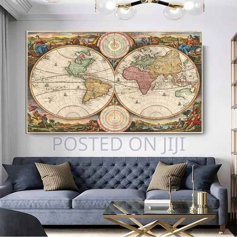 A Map of the World Retro