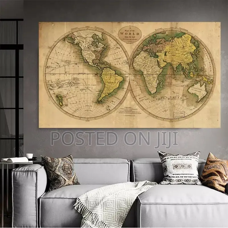 A Map of the World Retro