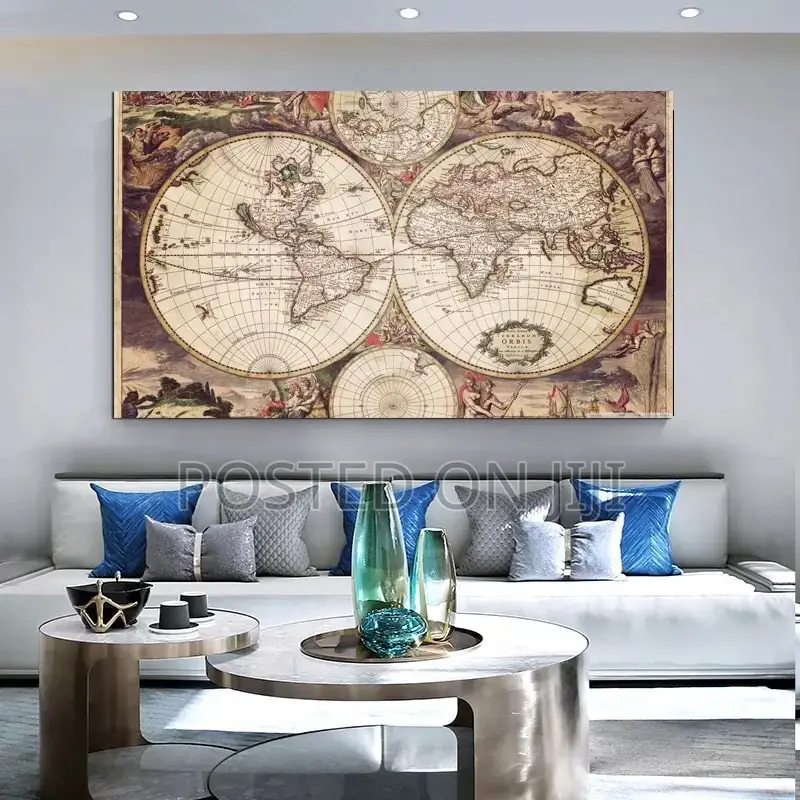 A Map of the World Retro