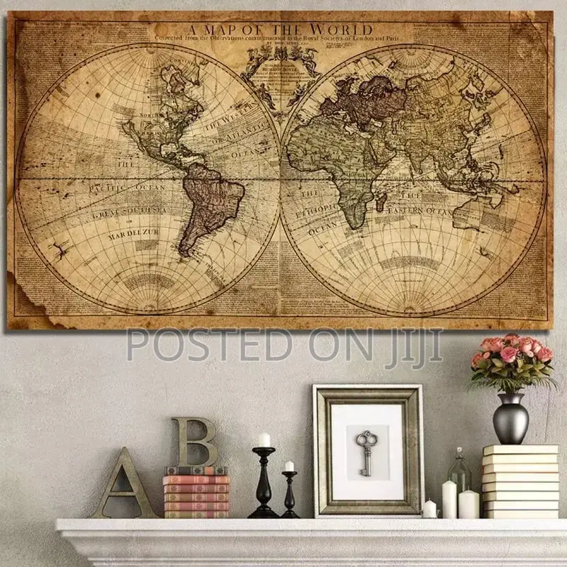A Map of the World Retro