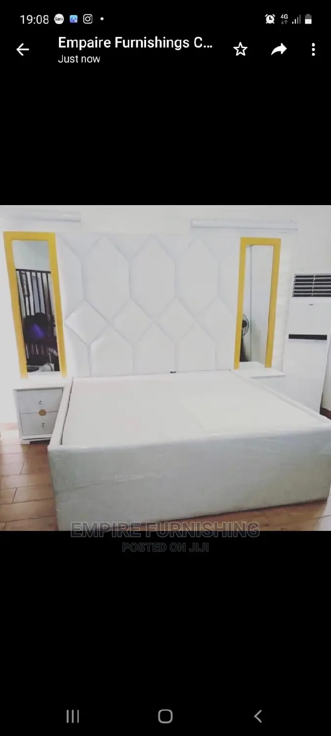 White Queen👑 Size Bed Frame
