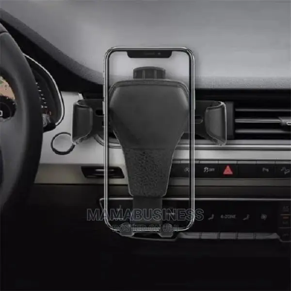 Adjustable Car Air Vent Phone Holder - Black