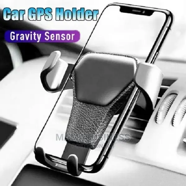 Adjustable Car Air Vent Phone Holder - Black