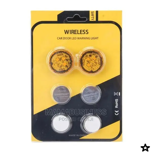 Wireless Car Door LED Warning Light - Yellow