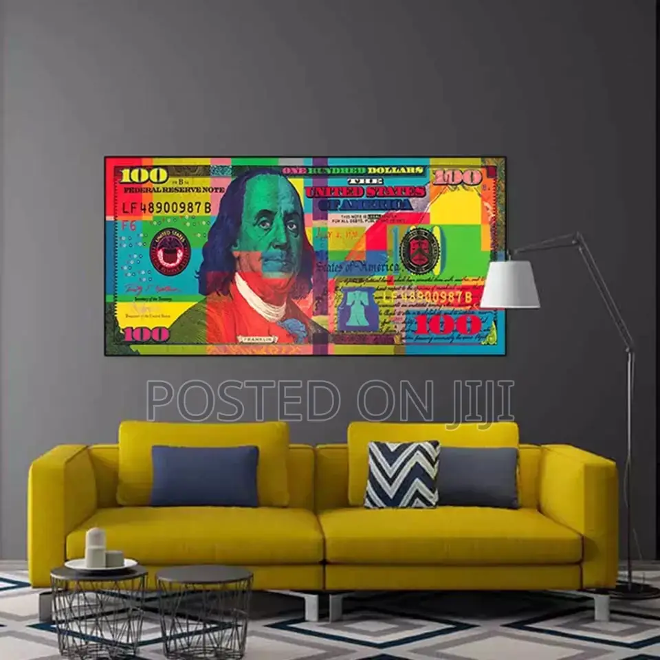 Gold Money Canvas Printing