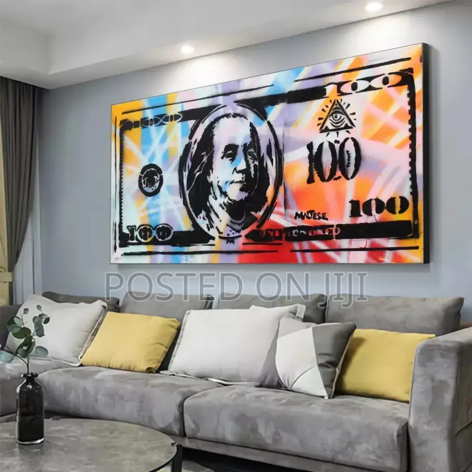 Gold Money Canvas Printing