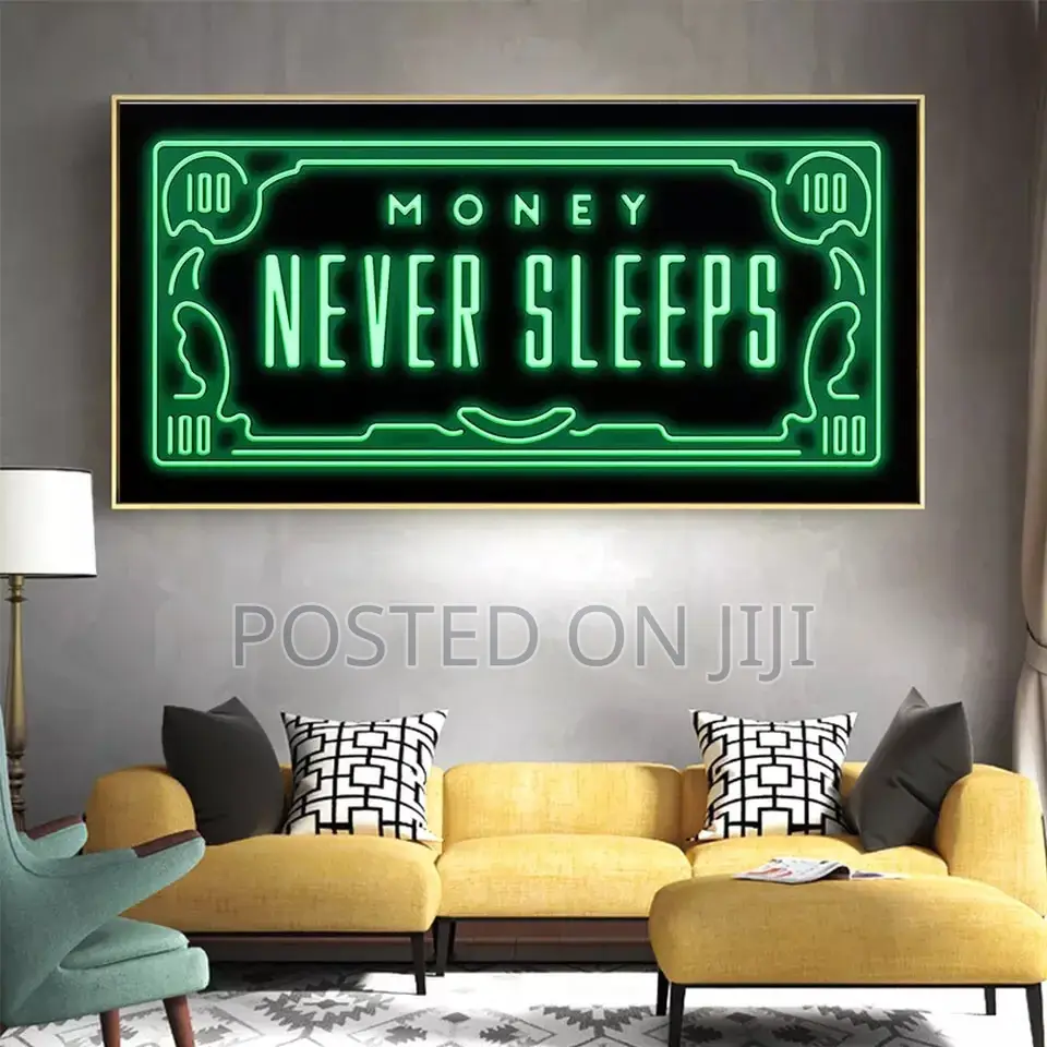 Gold Money Canvas Printing