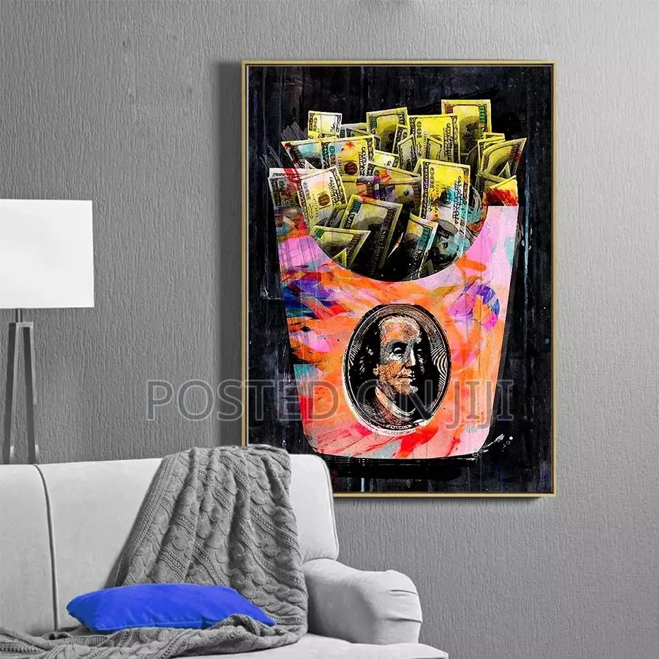 Money Bag Canvas Painting