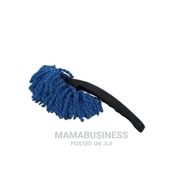 Handheld Microfibre Car Cleaner Brush - Light Blue