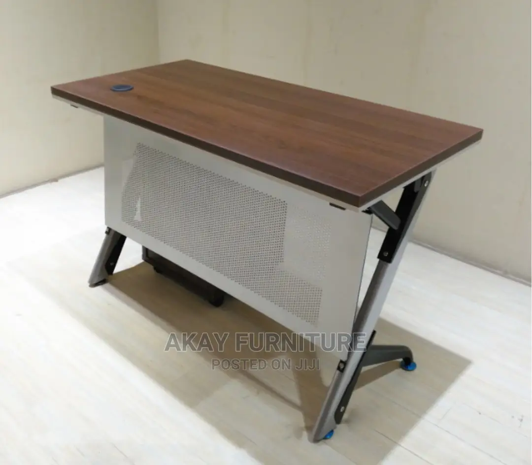 4ft Office Table With Metal Legs