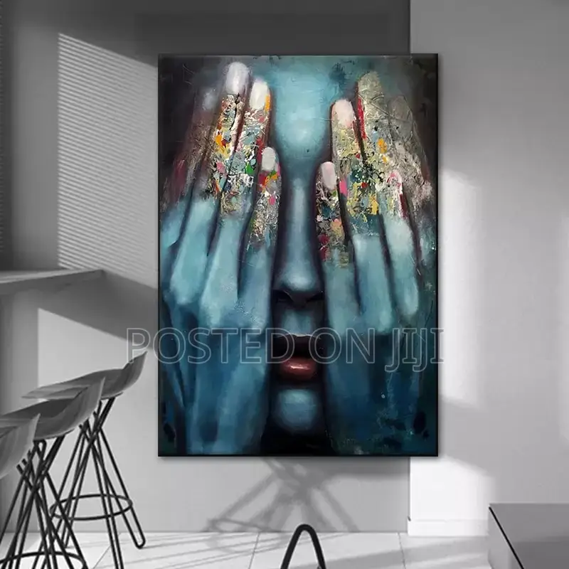Fingers Abstract Wall Art Canvas Print