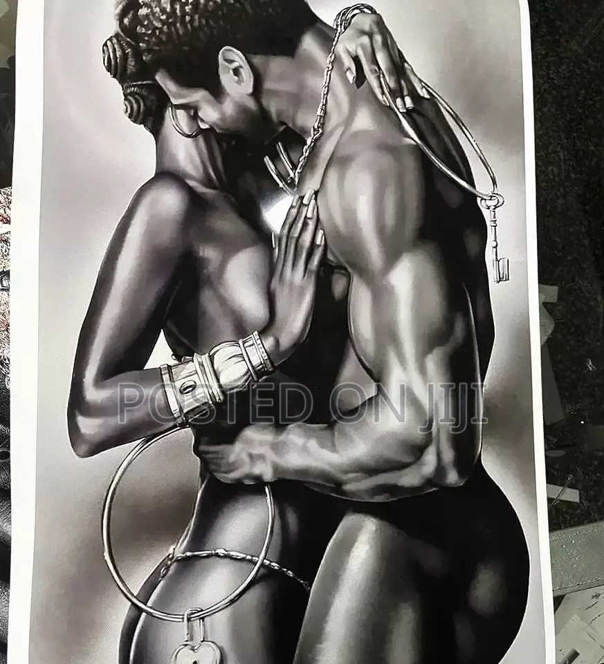 Perfect Naked Lovers Canvas Print