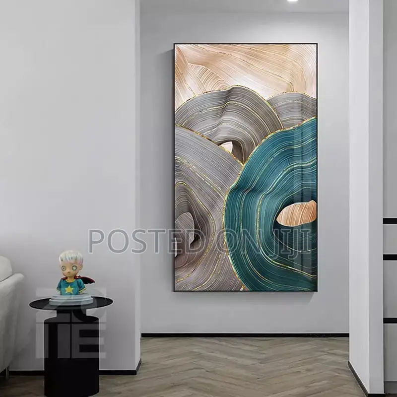 Modern Abstract Luxury Ribbon Painting