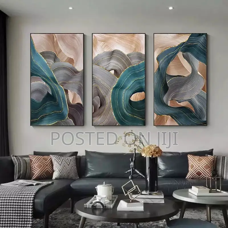 Modern Abstract Luxury Ribbon Painting