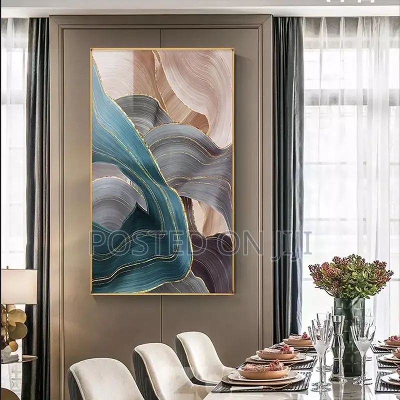 Modern Abstract Luxury Ribbon Painting