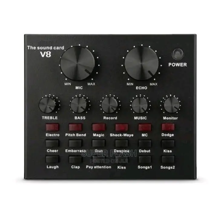 V8 Sound Card Audio Interface