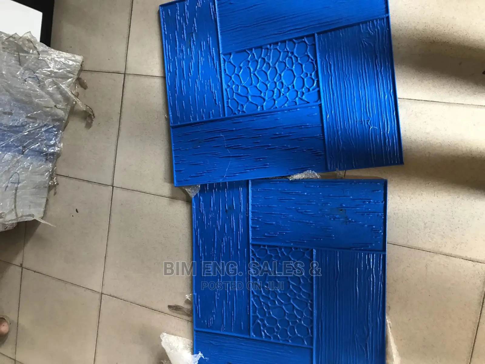 Wooden Frame Mold Mart Rubber Stamp for Concrete