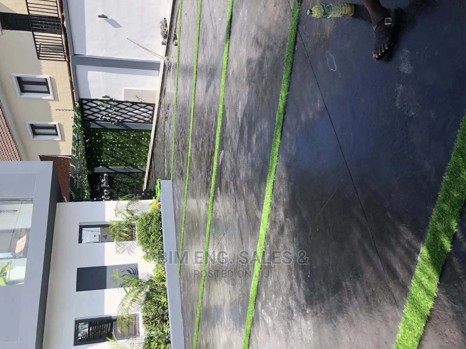 Concrete Work for Flooring Paved Floor Design With Color