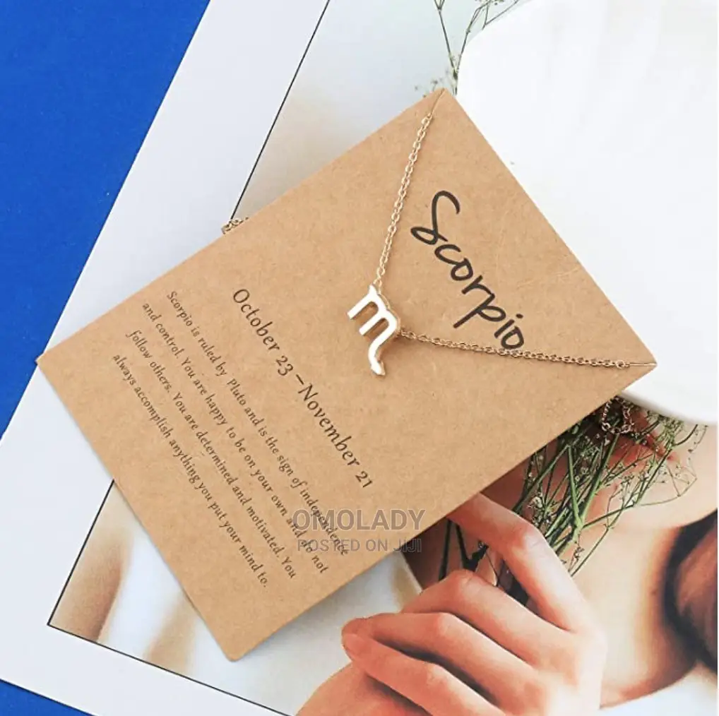 Zodiac Sign Gold Necklace - Scorpio