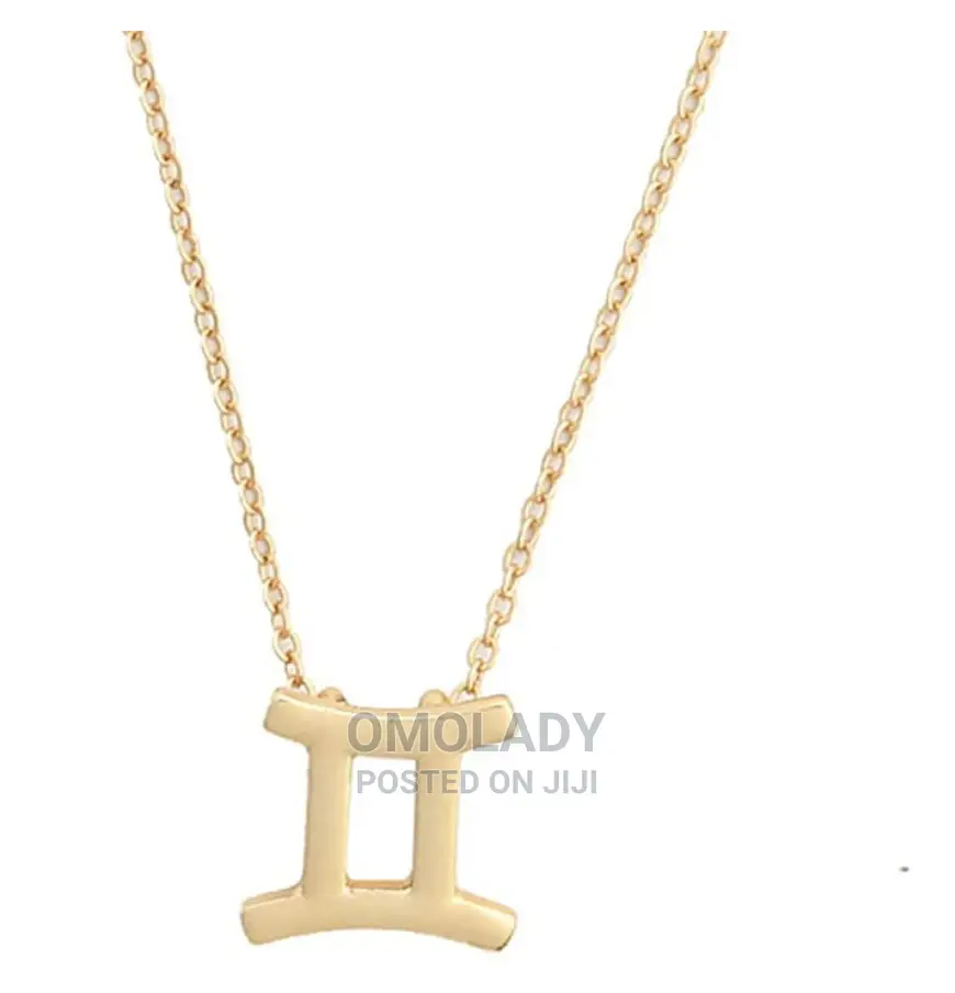 Zodiac Sign Gold Necklace - Gemini