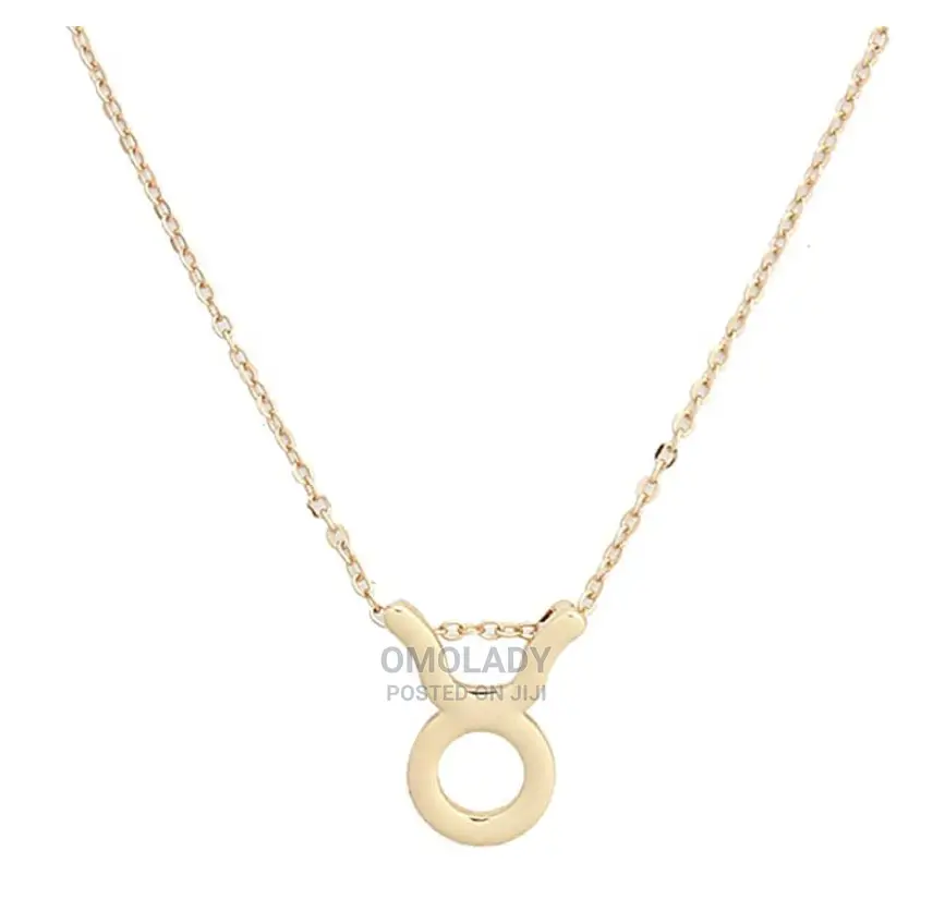 Zodiac Sign Gold Necklace - Taurus