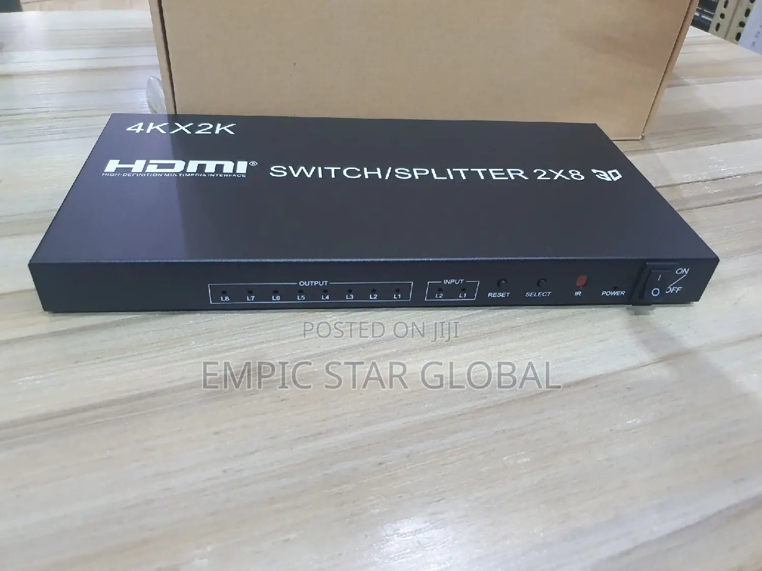 2x8 Port Hdmi Splitter\Switcher Supports 3d 4k/2k
