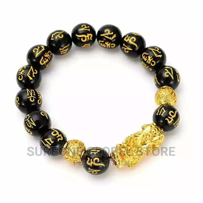 Original Feng Shui Obsidian Stone Beads Bracelet
