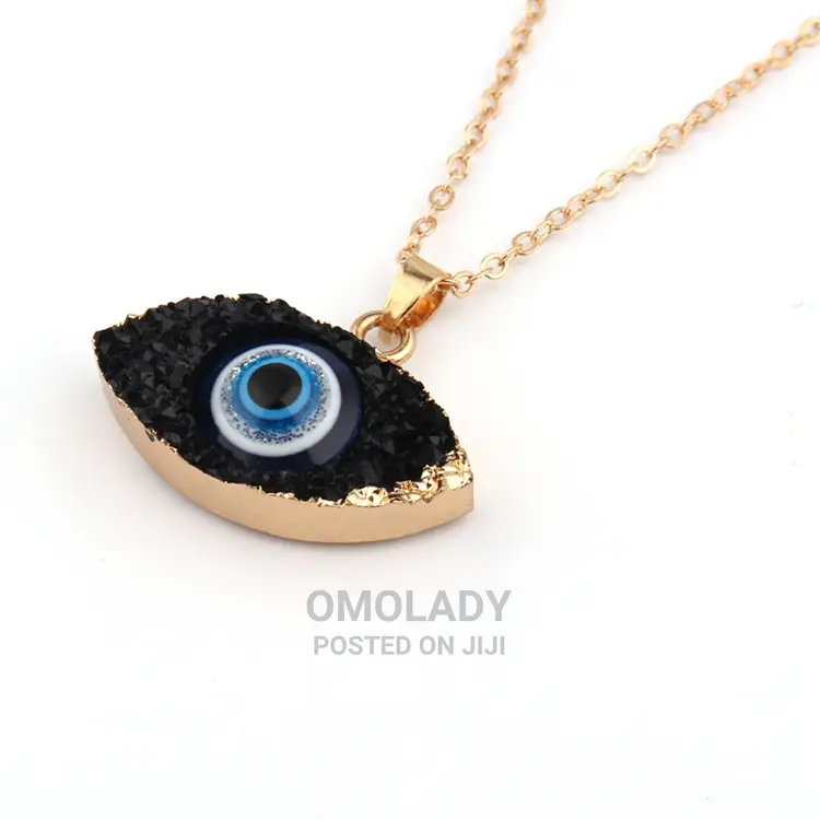 Turkish Blue Eye Necklace - Gold