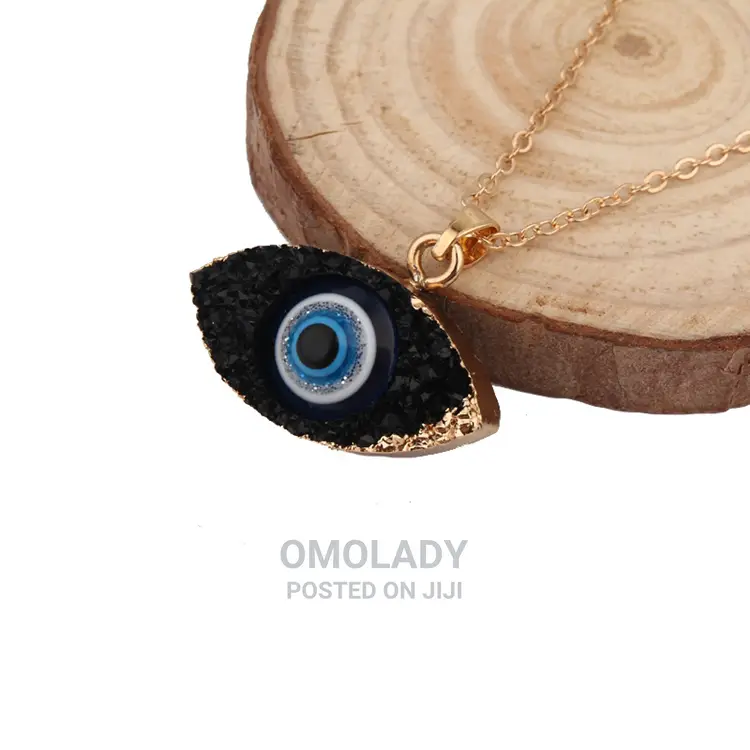 Turkish Blue Eye Necklace - Gold