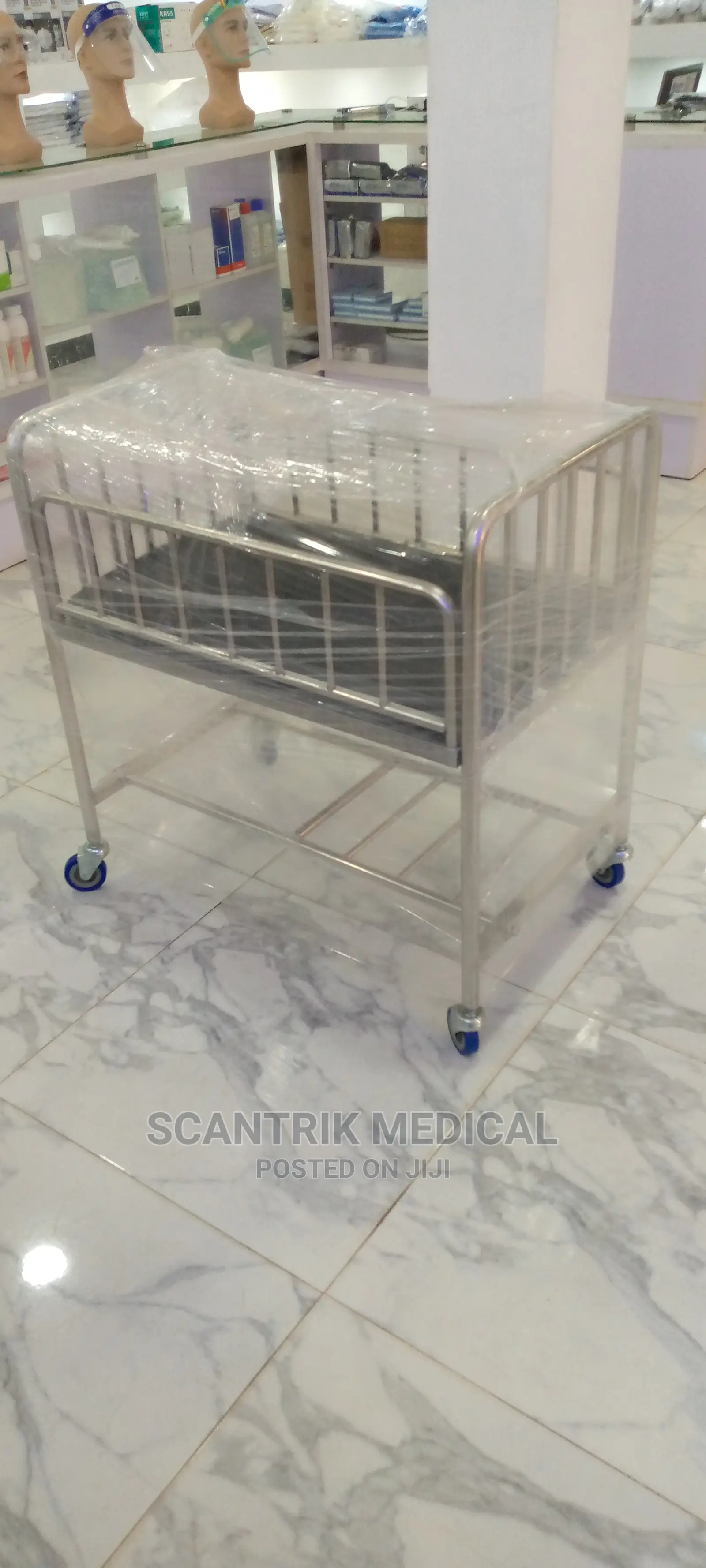 Stainless Steel Baby Cot Bed