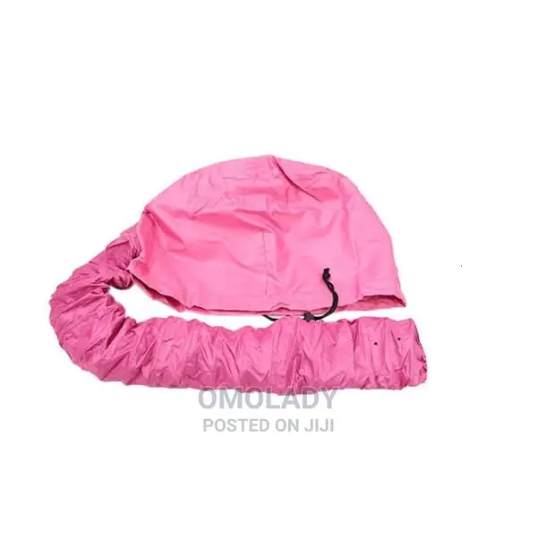 Portable Soft Hair Drying Salon Bonnet Cap - Pink