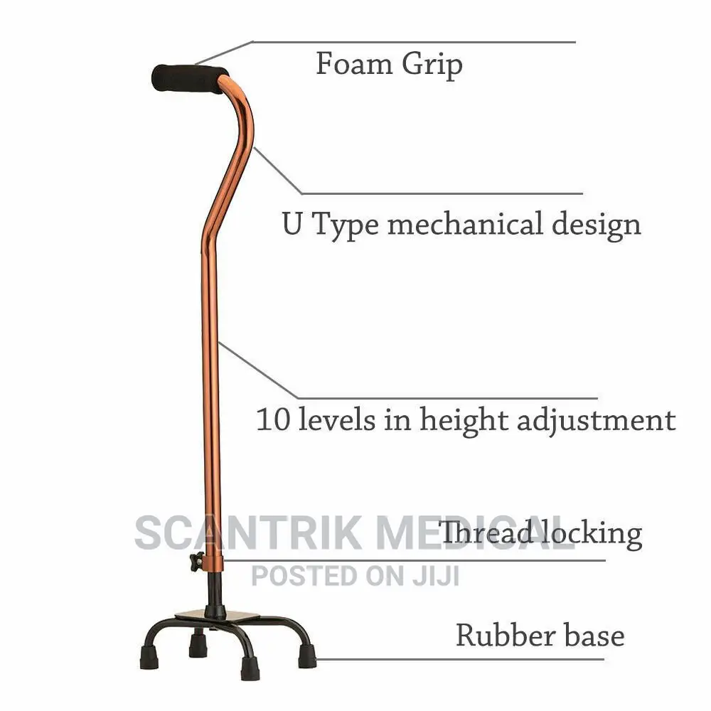 Aluminum Smart Cane Four Legs Walking Cane Walking Stick