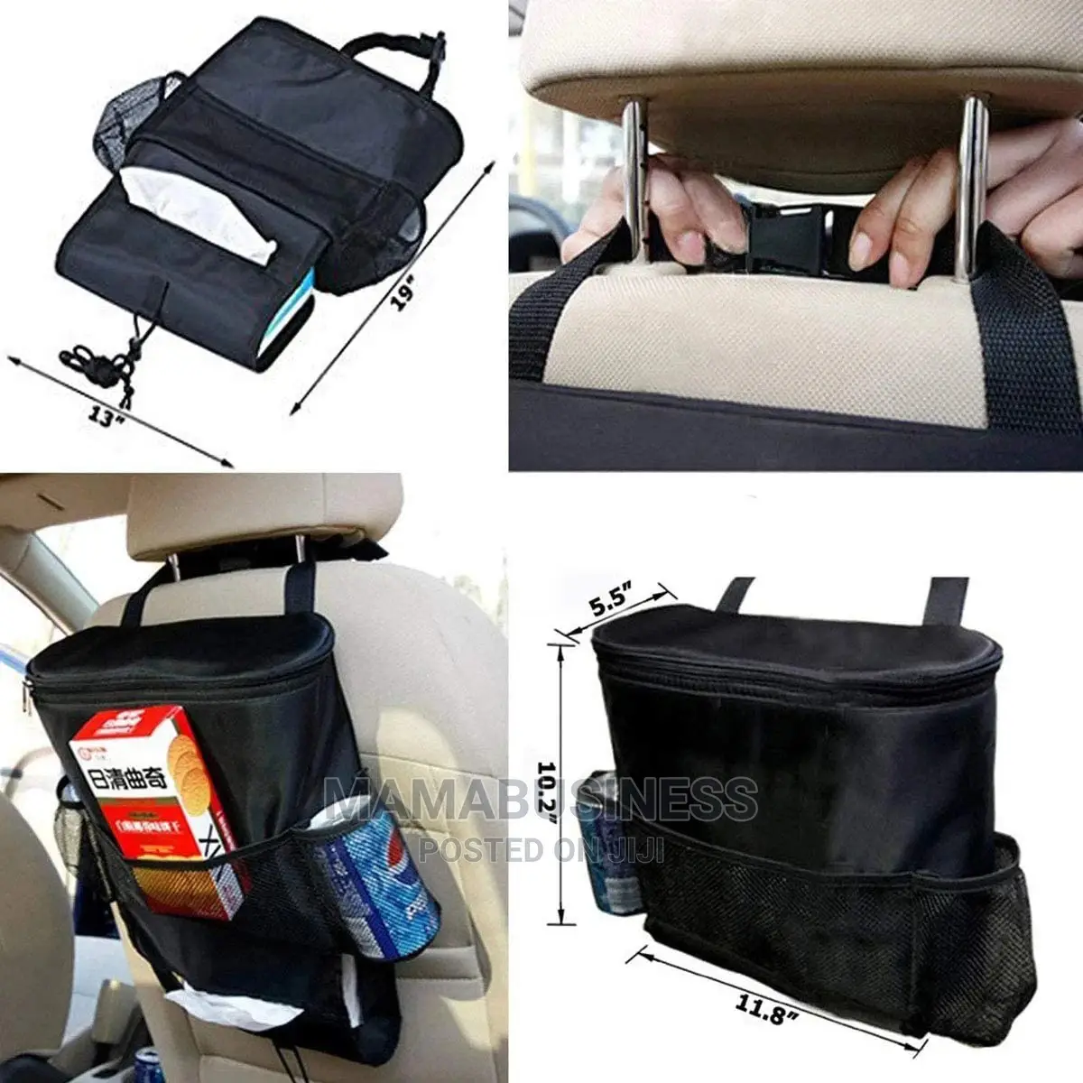 Car Seat Back Organizer ,Multi-Pocket Travel Storage Bag