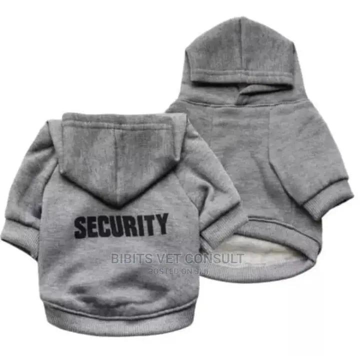 Security Service Pet Clothe Winter Hoodies