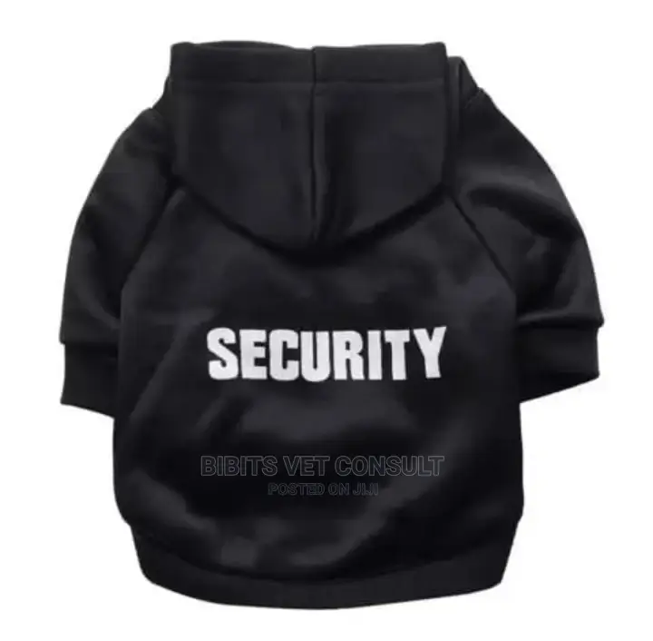 Security Service Pet Clothe Winter Hoodies