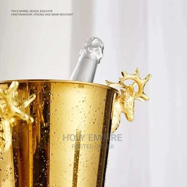 Ice Champagne Bucket Deer Head Wine Chiller Bottl