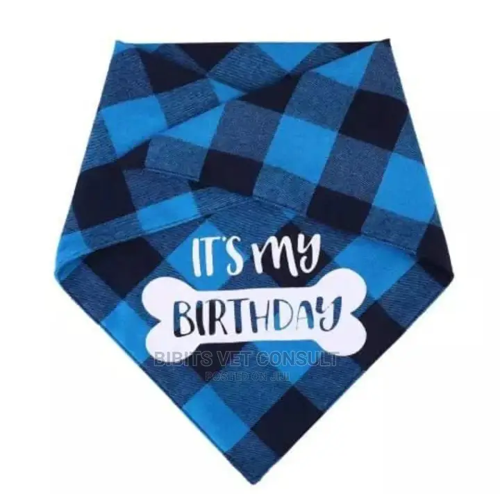 Bone Print IT'S MY BIRTHDAY Dog Bandana