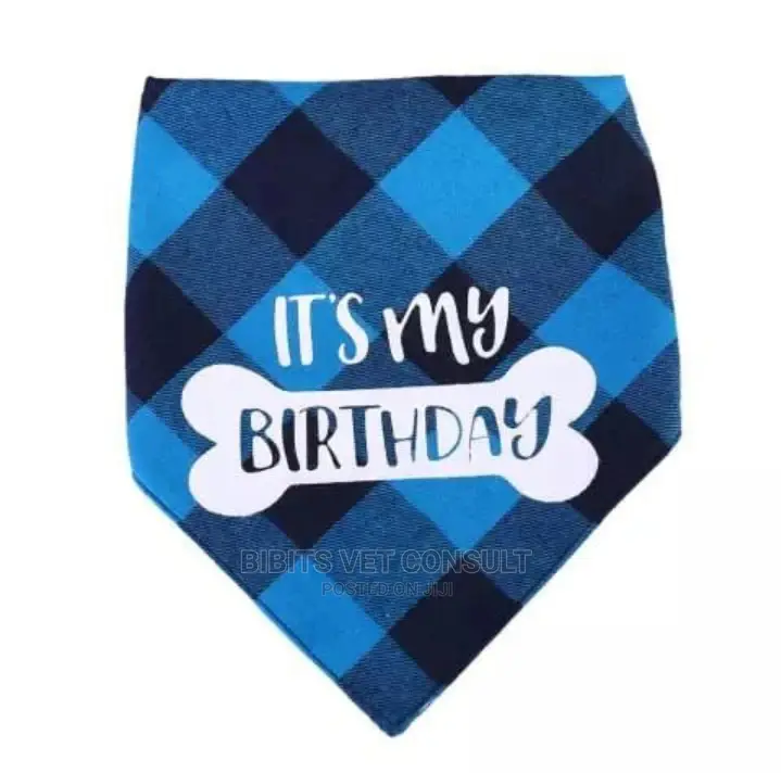 Bone Print IT'S MY BIRTHDAY Dog Bandana