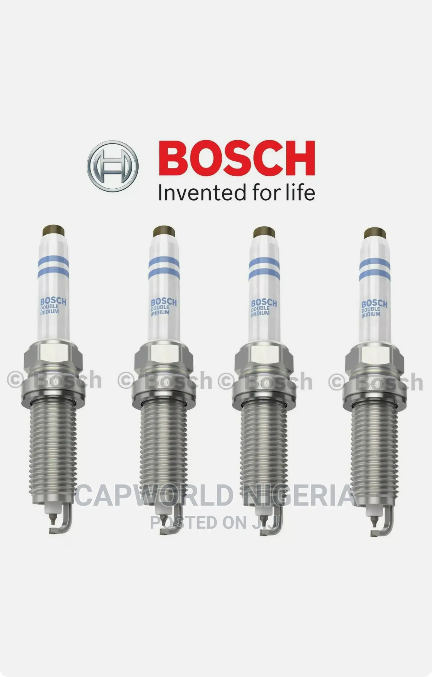 Genuine Bosch 7434 Double Iridium 4X Longer Life Spark Plugs