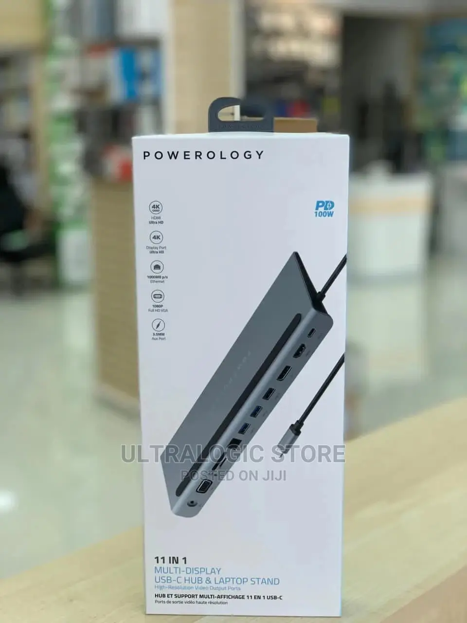 New Powerology 12 in 1 USB-C Hub Ethernet HDMI VGA Adapter