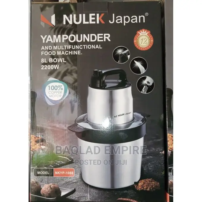 Nulek 8l Japan Yam Pounder and Multifunctional Food Machine(