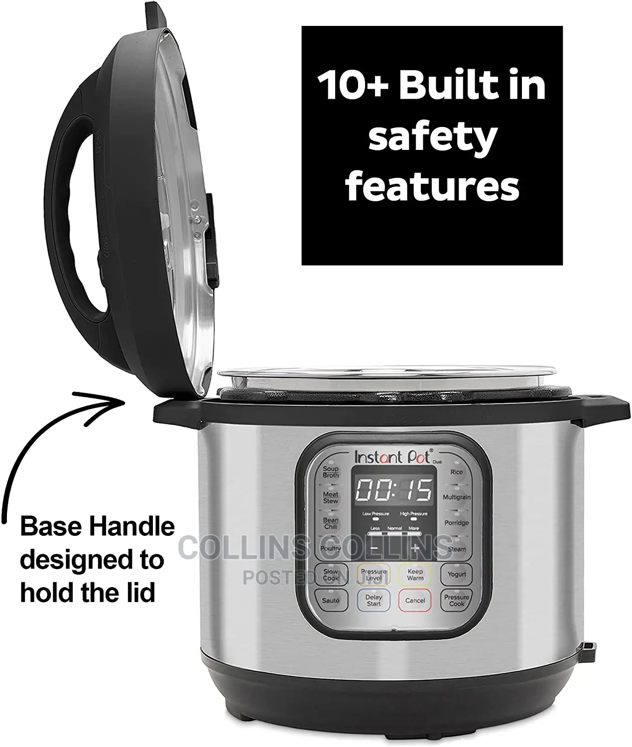 Instant Pot Duo 7-in-1 Electric Pressure Cooker,