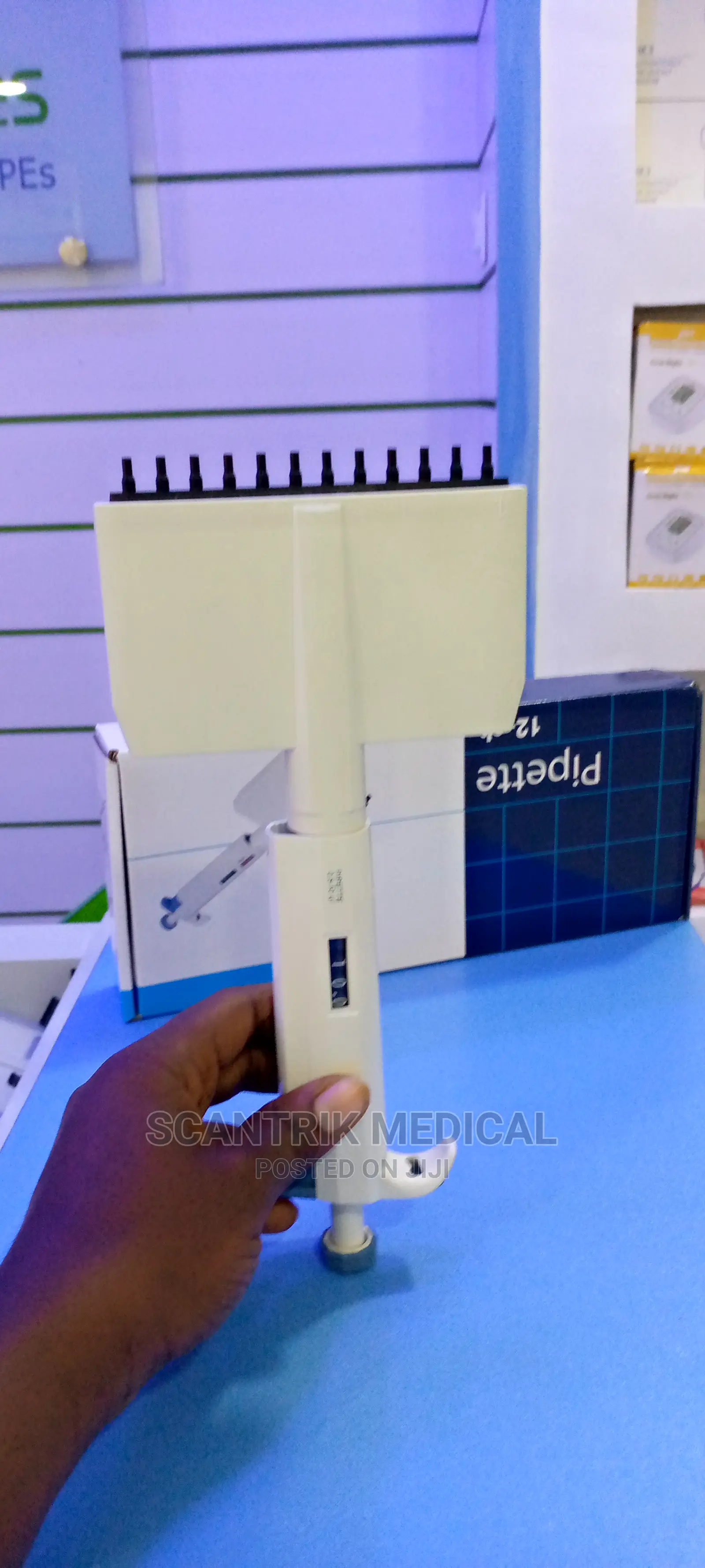 Manual Multichannel Pipette Fixed Adjustalbe 8-12 Channel