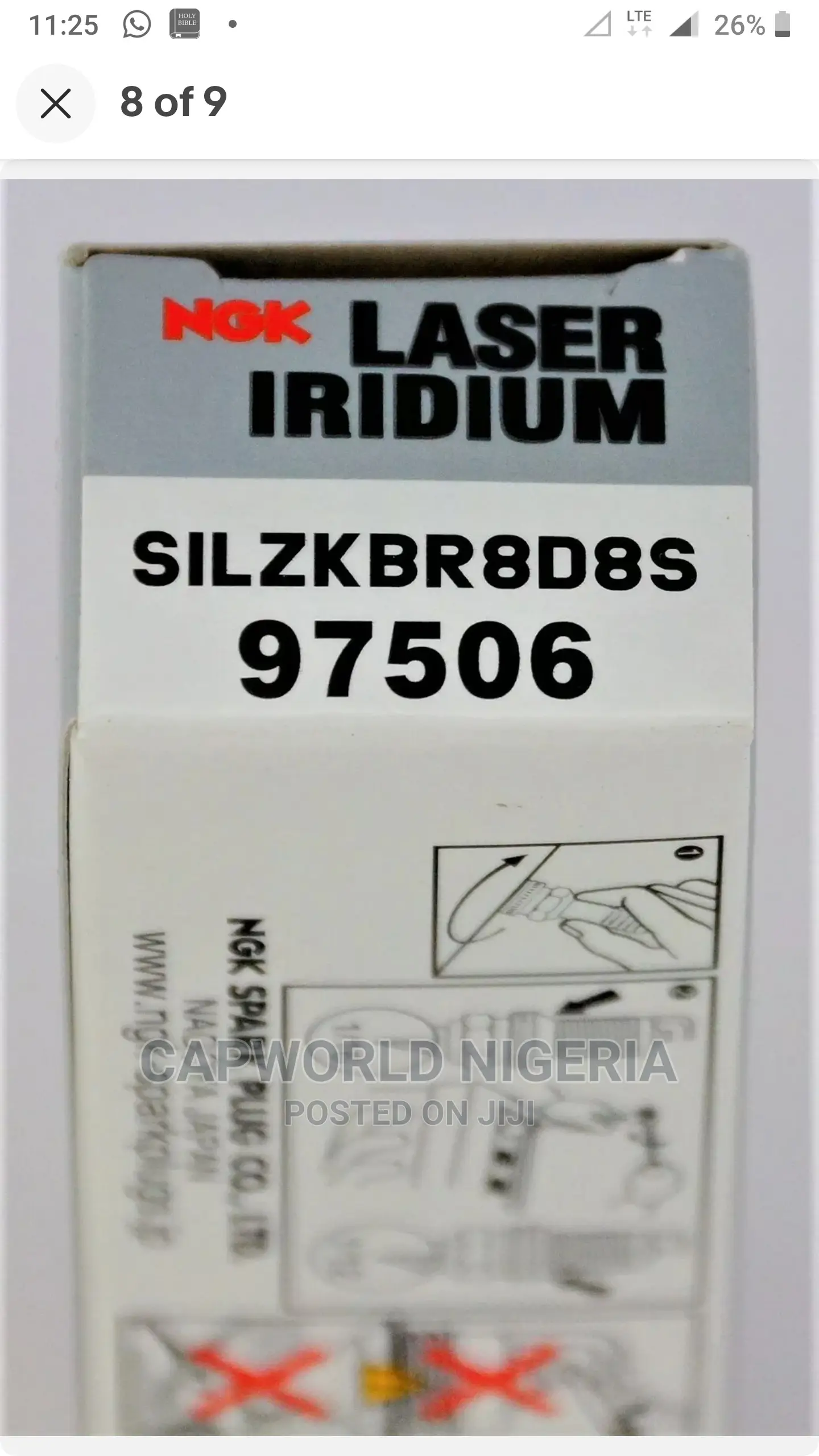 6pcs- Genuine BMW NGK 97506 Laser Iridium Spark Plugs