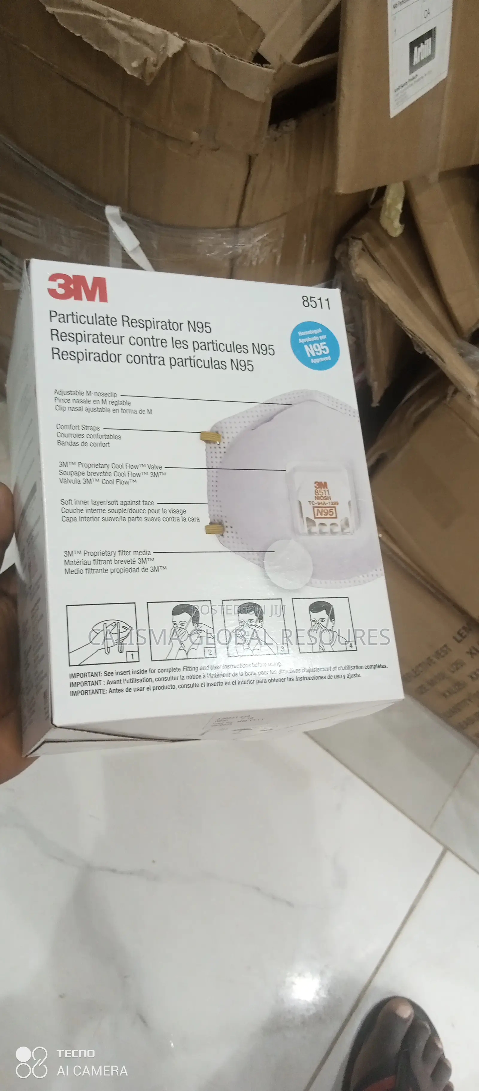8511 N95 3m Nose Mask