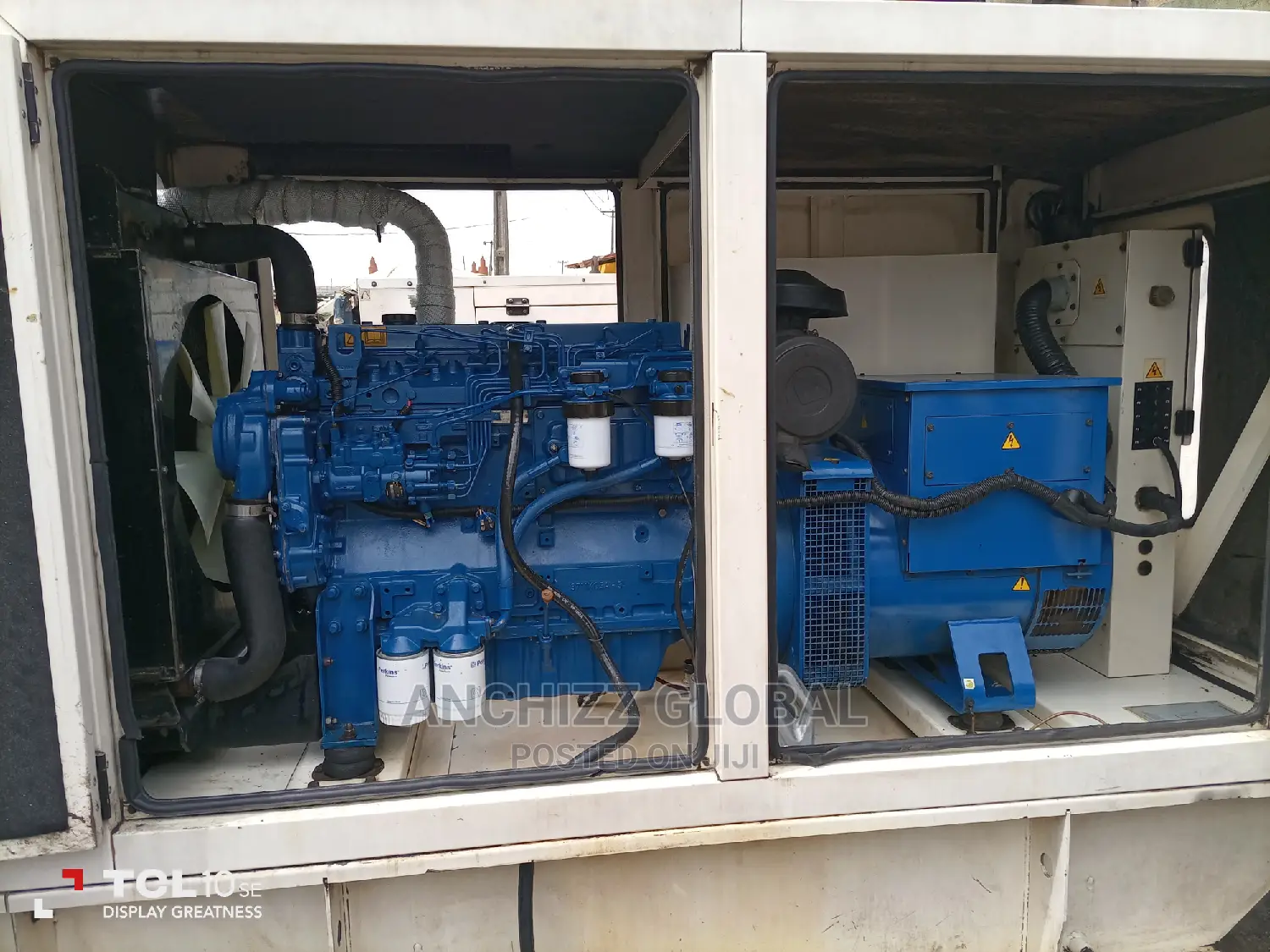 Perkins 100kva Soundproof F.G Wilson Wit Stamford Alternator