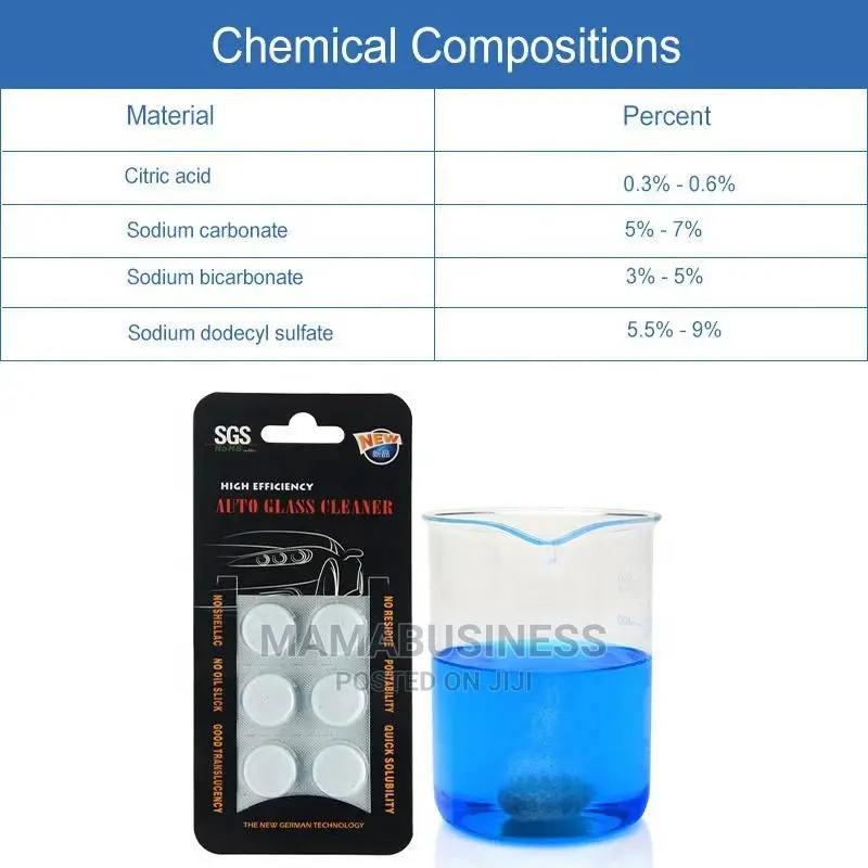 Auto Glass Cleaner, Windshield Window Cleaner - 6pcs