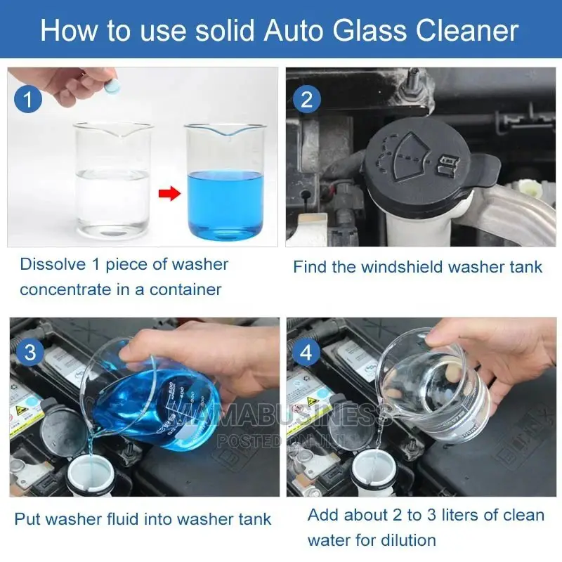 Auto Glass Cleaner, Windshield Window Cleaner - 6pcs